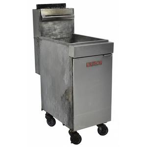 Used Vulcan LG400-1 45-50lb Freestanding Gas Fryer with Millivolt Controls 