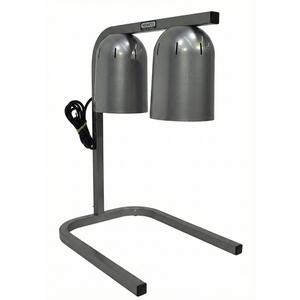 Pre-Owned Nemco 6000A-2 Freestanding 2 Bulb Infrared Fried Food Warmer Heat Lamp 