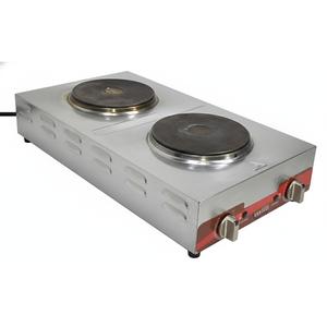 Used Avantco 177EB202F2BA 120V Double Burner Electric Hot Plate - 1800W 