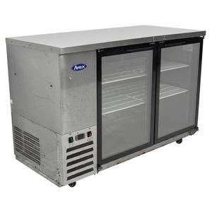 Used Atosa MBB59GAUS 59" Double Glass Door Back Bar Cooler