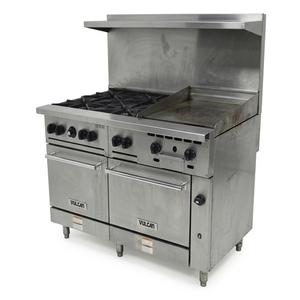 Used Vulcan 60SS-6B24GN 60" Endurance Series Range w/ 6 Burners 2 Ovens 24" Griddle