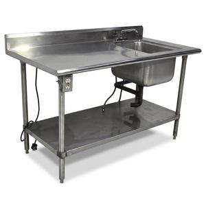 Used Stainless Steel Work Table 30inx60in with 16inx20in Sink 