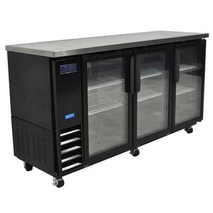 Used Arctic Air ABB72G 72" Mobile Glass Door Back Bar Refrigerator