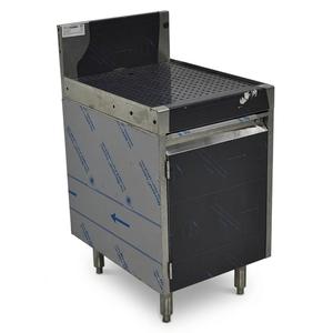 Used Glas Tender DBCB-18 Stainless Steel Underbar Drainboard with Cabinet Base