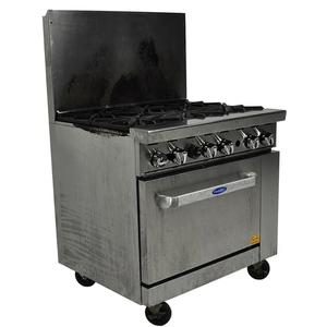 Used Atosa AGR-6B 36in Stainless Steel 6 Burner Gas Range Oven Used Atosa AGR-6B 36in Stainless Steel 6 Burner Gas Range Oven