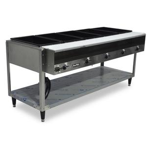 Used Vollrath 38119 5-Well Electric Hot Food Steam Table with Cutting Board 