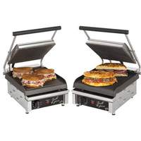 Star 10in Smooth or Grooved 2-Sided Sandwich Panini Grill 120v - GX10I