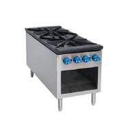 Comstock Castle 18in Gas Stock Pot Stove Range, 2 Burners Front to Back - 2CSP18 