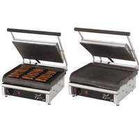 Star 14in Smooth or Grooved 2-Sided Sandwich Panini Grill - GX14I