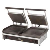 Star Smooth or Grooved 2-Sided Double Sandwich Panini Grill 240v - GX20I