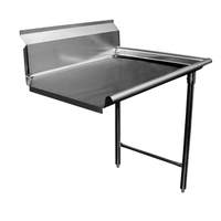 GSW USA 36"W Right Clean Straight Dishtable 16 Gauge Stainless Steel - DT36C-R 