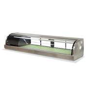 Hoshizaki 59in Refrigerated Sushi Glass Case Stainless countertop - HNC-150BA- 