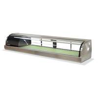 Hoshizaki 71" Refrigerated Sushi Glass Case Stainless Counter Top - HNC-180BA