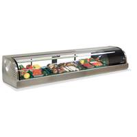 Hoshizaki 82" Refrigerated Sushi Glass Case Stainless Counter Top - HNC-210BA