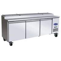 Entree Commercial 94" Pizza Prep Cooler Table Stainless 12 Pans - P94