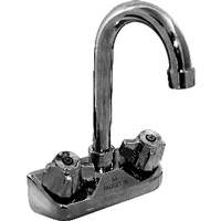 GSW USA 4in Backsplash Wall Mt Faucet NO LEAD with 5in Gooseneck Spout - AA-412G 