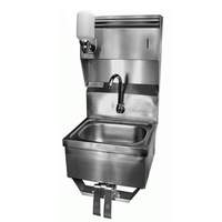 GSW USA 16x15 Hand Sink NO LEAD Faucet, Knee Pedal, Soap Dispenser - HS-1615KC 