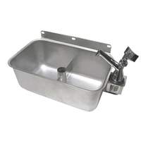 GSW USA Wall Mount Dipperwell Sink Stainless w/ NO LEAD Faucet - HS-DSREG