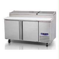 Migali Commercial 67" Stainless 19 Cu.Ft Pizza Prep Cooler Table - G3-PP67