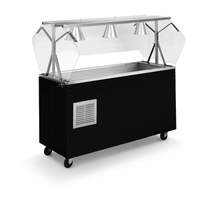 Vollrath 46in Black Portable Refrigerated Food Station with Solid Base - R38713 