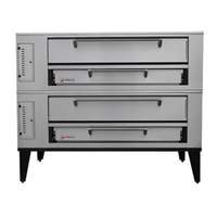 Marsal 60" Commercial Gas Pizza Oven Double Deck 7" Doors - SD-660 STACKED