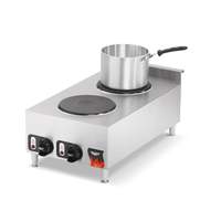 Vollrath Cayenne 15" Electric 2 Burner Hot Plate Range Counter Top - 40739