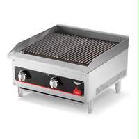 Vollrath 24" Nat Gas Lava Rock / Radiant Charbroiler w/ Angle Adaptor - 407302