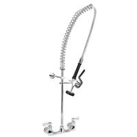 BK Resources Heavy Duty Pre-Rinse NO LEAD Commercial Faucet 8in Wall Mount - BKF-SMPR-WB-G 