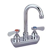 BK Resources OptiFlow Cast Body Faucet with 5in Gooseneck Spout - BKF-4SM-5G-G 