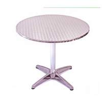 Atlanta Booth & Chair 28" Round Stainless Restaurant Patio Dining Table - OAT28