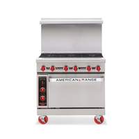 American Range 36" Gas Restaurant Range w/ Griddle & Innovection Oven - AR36G-NV