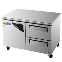 Turbo Air 48in Commercial Undercounter Cooler Refrigerator with 2 Drawers - TUR-48SD-D2-N 