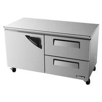 Turbo Air 60" Commercial Undercounter Cooler 2 Drawer Refrigerator - TUR-60SD-D2-N