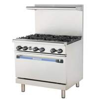 Radiance 36in Restaurant Range with 6 Burners Gas - TAR-6 