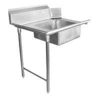 GSW USA 72"W Soiled Straight Dishtable Left Side Stainless Steel - DT72S-L