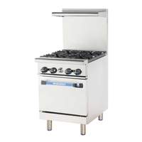 Radiance 24in Restaurant Range with 4 Gas Burners - TAR-4 