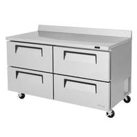 Turbo Air 60in Commercial Worktop Cooler 16cuft 4 Drawers Stainless - TWR-60SD-D4-N 