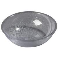 Carlisle 1.7 Qt. Clear Pebbled Polycarbonate Serving/Salad Bowl