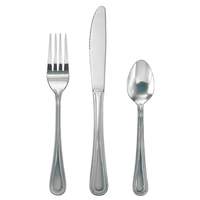 Update International 1dz Pearl Stainless Steel Dinner Forks Flatware - PL-85