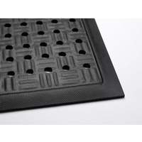 Andersen Company Cushion Station Floor Mat with Holes 2 x 3 Anti-Static Black - 371-2-3.2