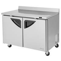 Turbo Air 48in Commercial Worktop Freezer 12cuft 2 Doors Stainless - TWF-48SD-N 