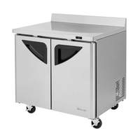 Turbo Air 9cuft 36in Commercial Worktop Cooler 2 Doors Stainless - TWR-36SD-N6 