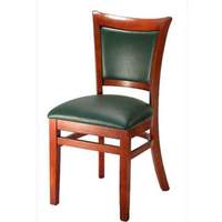 7279 Aluminum Frame with Wood Grain Finish Stackable Chair, Cushion color:  Light Beige – H&D Restaurant Supply, INC