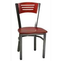 H&D Commercial Seating Metal Index Chair with Finish and Veneer Seat & Back Options - 6157 VENEER 