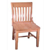 H&D Commercial Seating Wood Saddle Back Chair with Finish Options - 8234