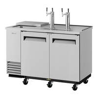 Turbo Air Direct Draw 2 Keg beer cooler Dispenser Club Top Stainless - TCB-2SD-N6 
