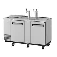Turbo Air Direct Draw 3 Keg Beer Cooler Dispenser Club Top Stainless - TCB-3SD-N6