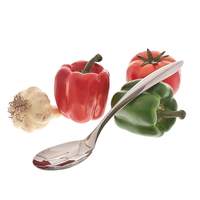 Browne Foodservice Eclipse 10in Ergonomic Stainless Steel Slotted Serving Spoon - 573181 