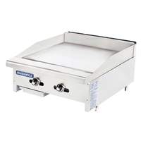 Radiance 24" Thermostatic Gas Griddle Stainless with 2 Burners - TATG-24