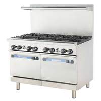 Radiance 48in Restaurant Gas Range with 8 Burners and 2 Ovens - TAR-8 